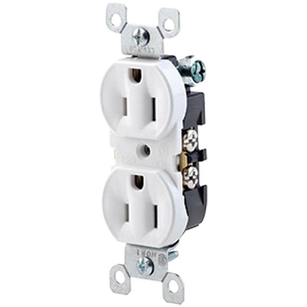 15A 125V Duplex Receptacle in Ivory