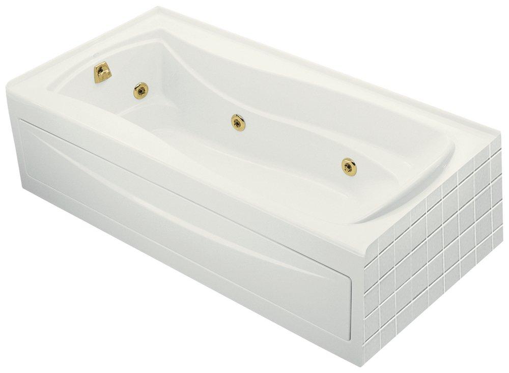 KOHLER Mariposa® 72 in. x 36 in. Whirlpool Alcove Bathtub with Left Drain in White