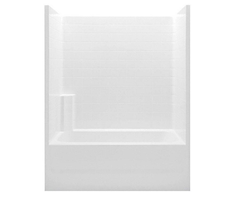 Aquatic Everyday 60 x 32 in. Tub & Shower Unit with Right Drain in White