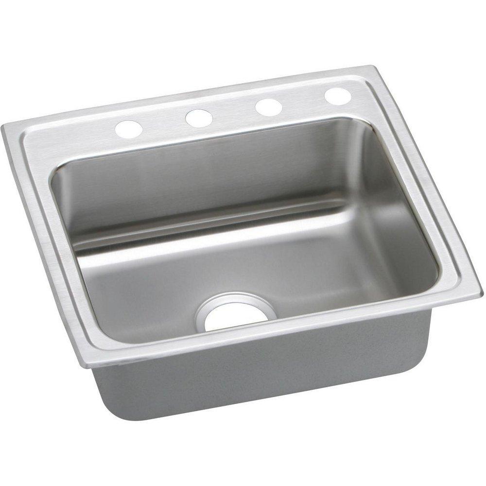 Elkay Lustertone® 22 in. Drop-in Stainless Steel Single Bowl Kitchen Sink in Lustrous Satin