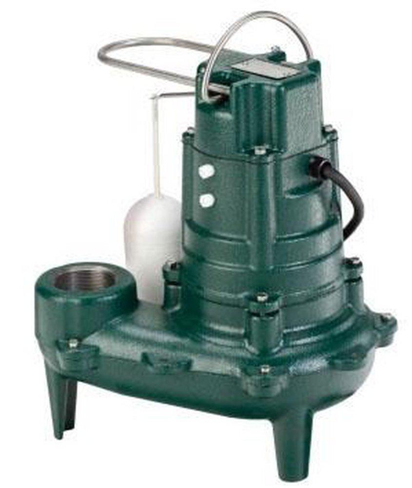 Zoeller Pump Co Waste-Mate 1/2 HP 115V Cast Iron Sewage Pump with 10 ft. Cord