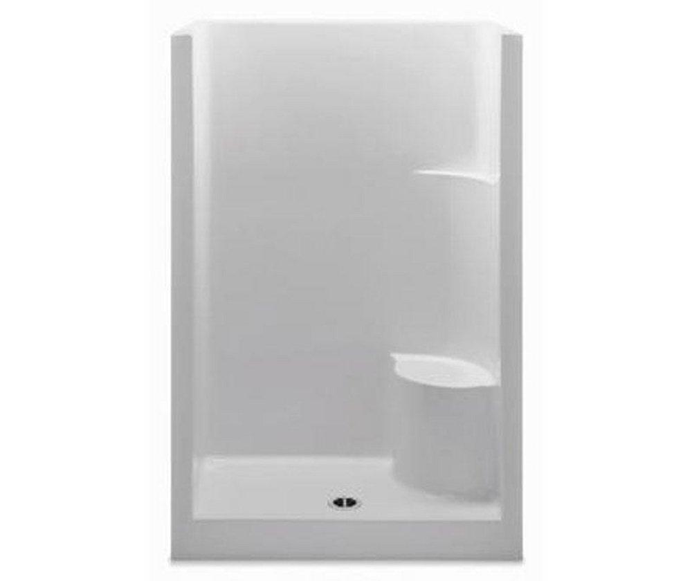 Aquatic Everyday 48 x 34-3/4 in. Alcove Shower Unit in White