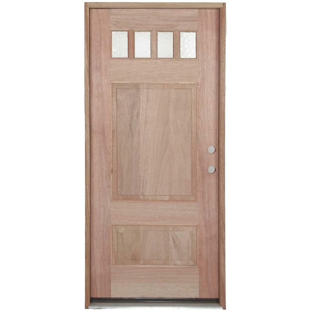3/0x6/8 Exterior Mahogany Door Craftsman Style with 1/7 glass