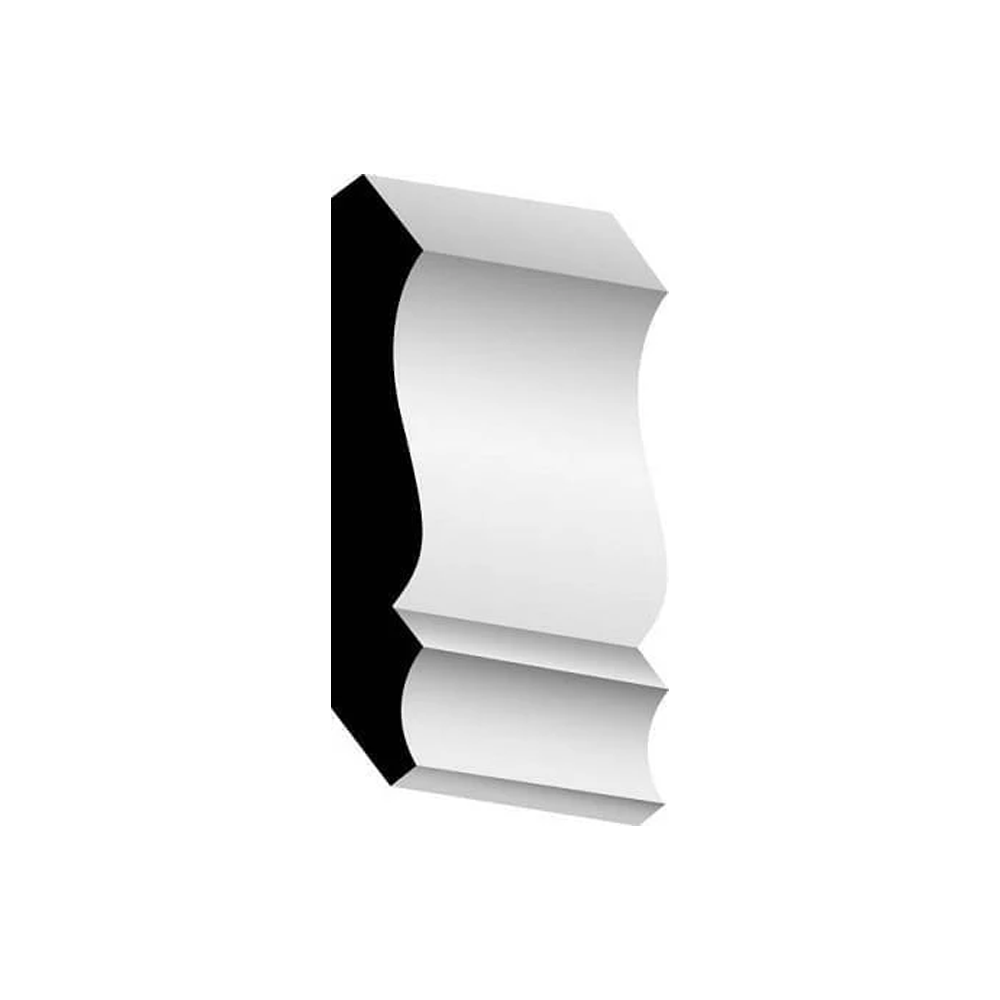 Woodgrain Millwork WM 49 Primed Pine Crown Molding 9/16 in. x 3-5/8 in. x 16 ft.