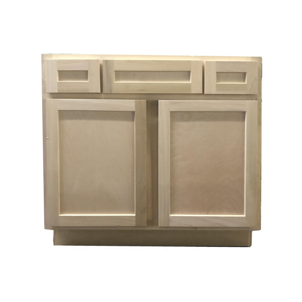 36 in. Sink Bathroom Vanity Cabinet in Unfinished Poplar | Shaker Style