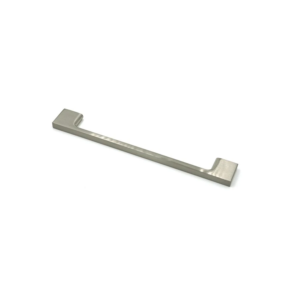 6-1/4 in Flat Cabinet Pull in Satin Nickel