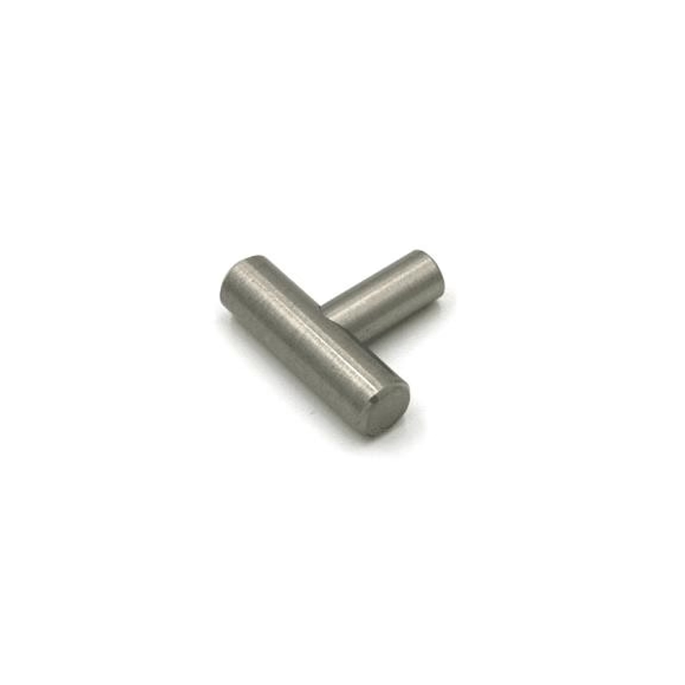 Round Cabinet Knob in Satin Nickel T-Shape