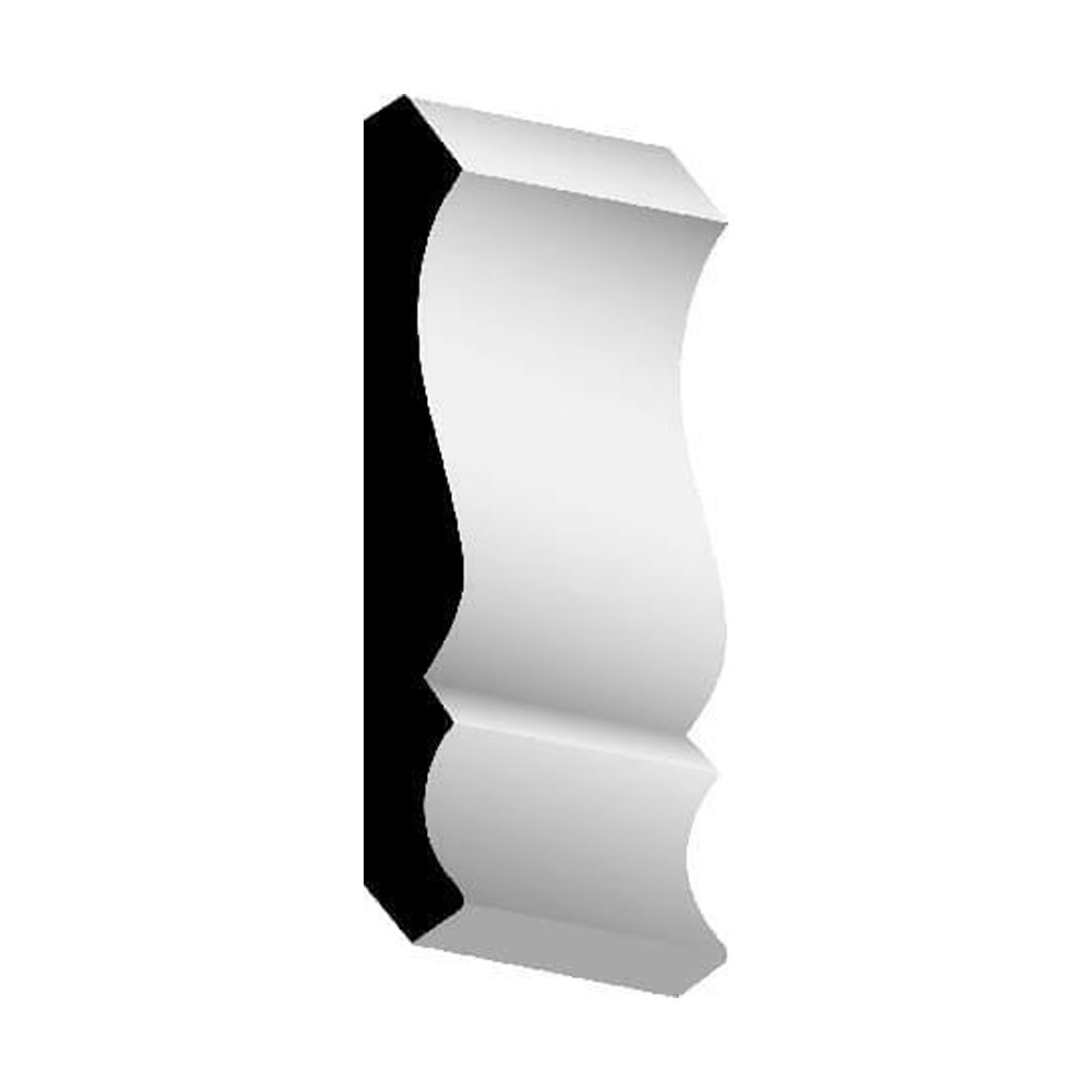 Woodgrain Millwork WM 47 Primed MDF Crown Molding 9/16 in. x 4-5/8 in. x 16 ft.