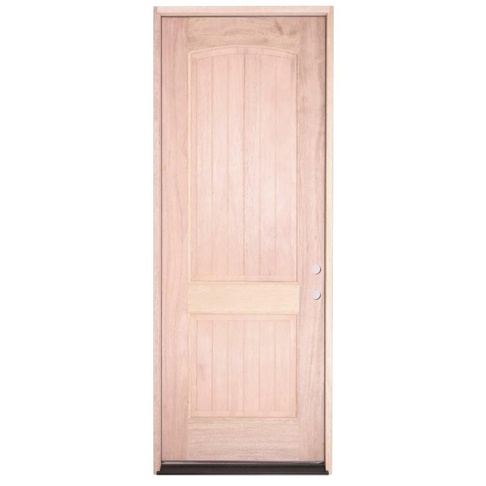 3/0x8/0 2 Panel with Grooves Exterior Mahogany Prehung Door