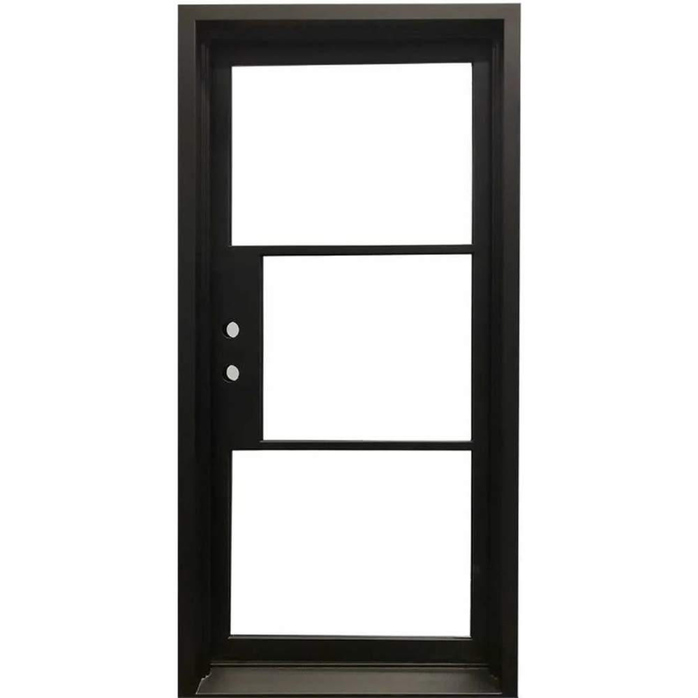 3/0x6/8 Single Exterior Wrought Iron Door