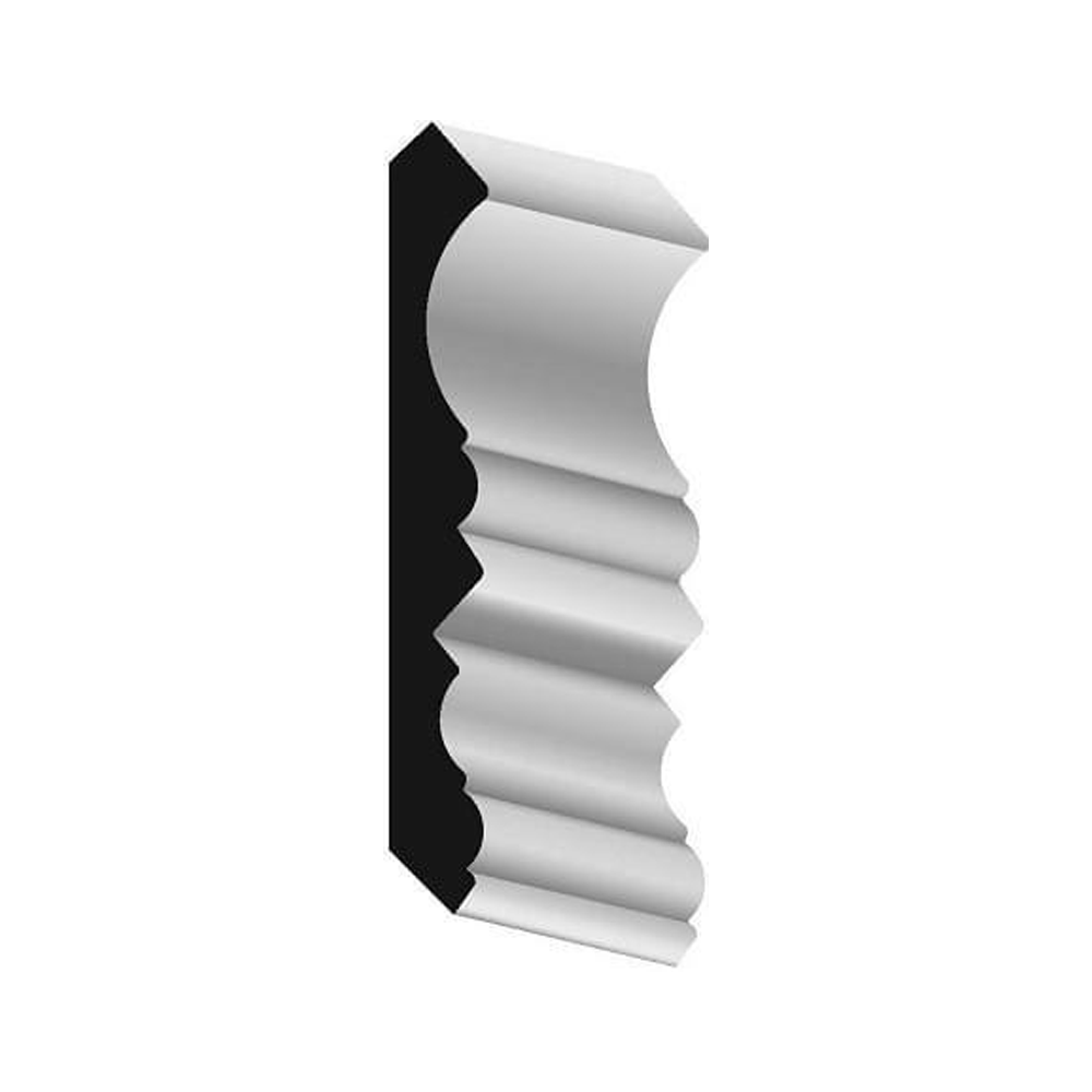 Woodgrain Millwork WM 1868 Primed MDF Crown Molding 11/16 in. x 5 in. x 16 ft.