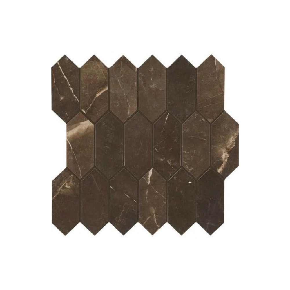 Daltile Marble Attache Hexagon Ceramic Mosaic Floor and Wall Tile