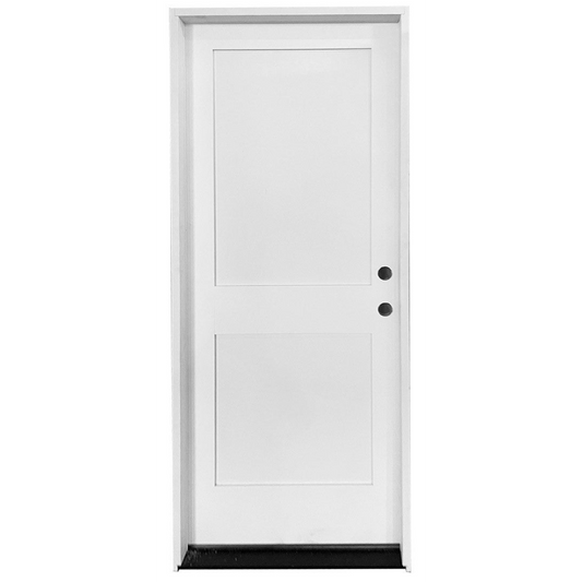 2/8x6/8 Primed 2 Panel Fire Rated Exterior Prehung Door
