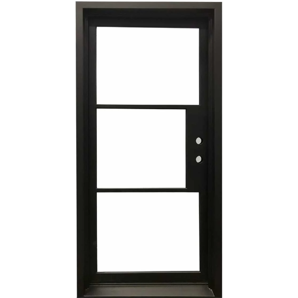 3/0x6/8 Single Exterior Wrought Iron Door