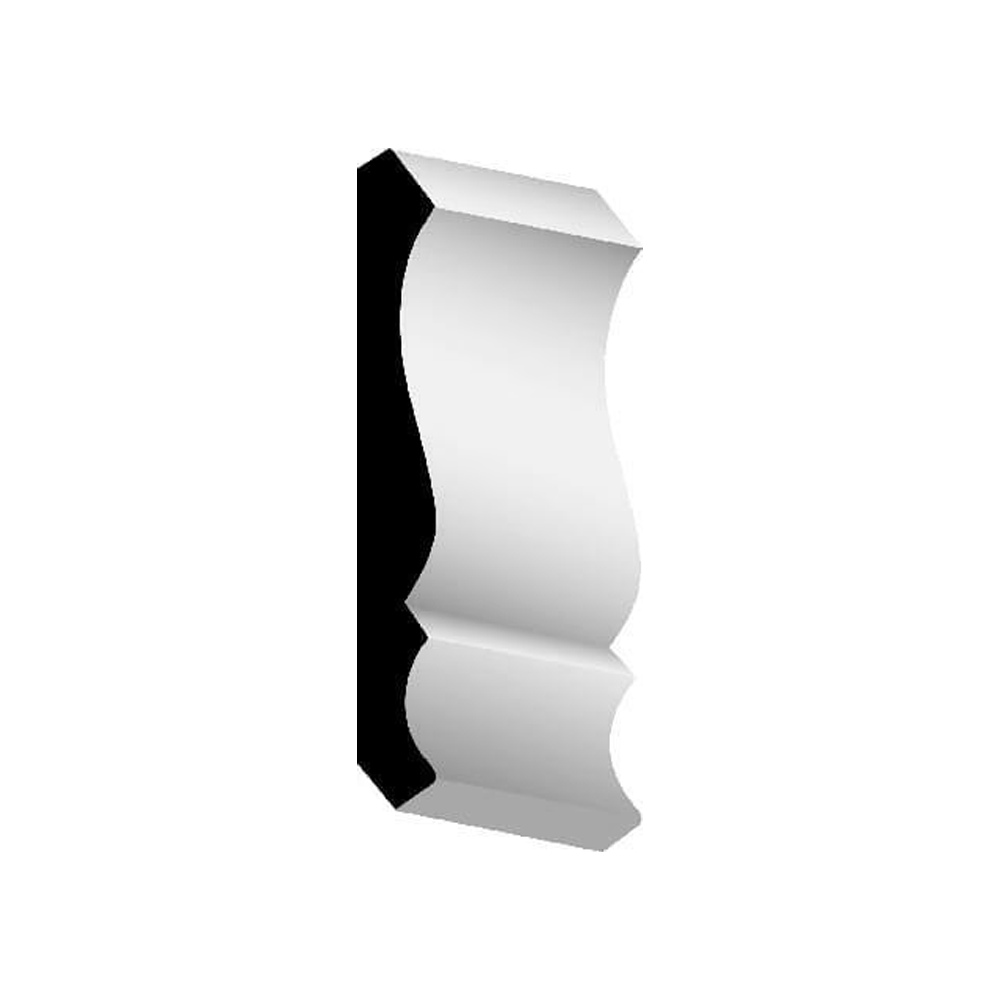 Woodgrain Millwork WM 48 Primed Pine Crown Molding 9/16 in. x 4 1/4 in. x 16 ft.