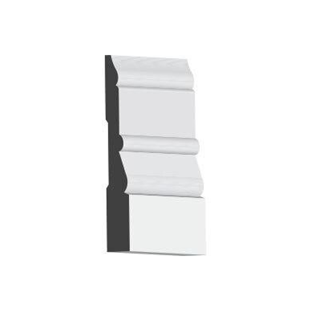 Woodgrain Millwork WMLB11 Primed Pine Base Molding 4-1/2 in. x 16 ft.