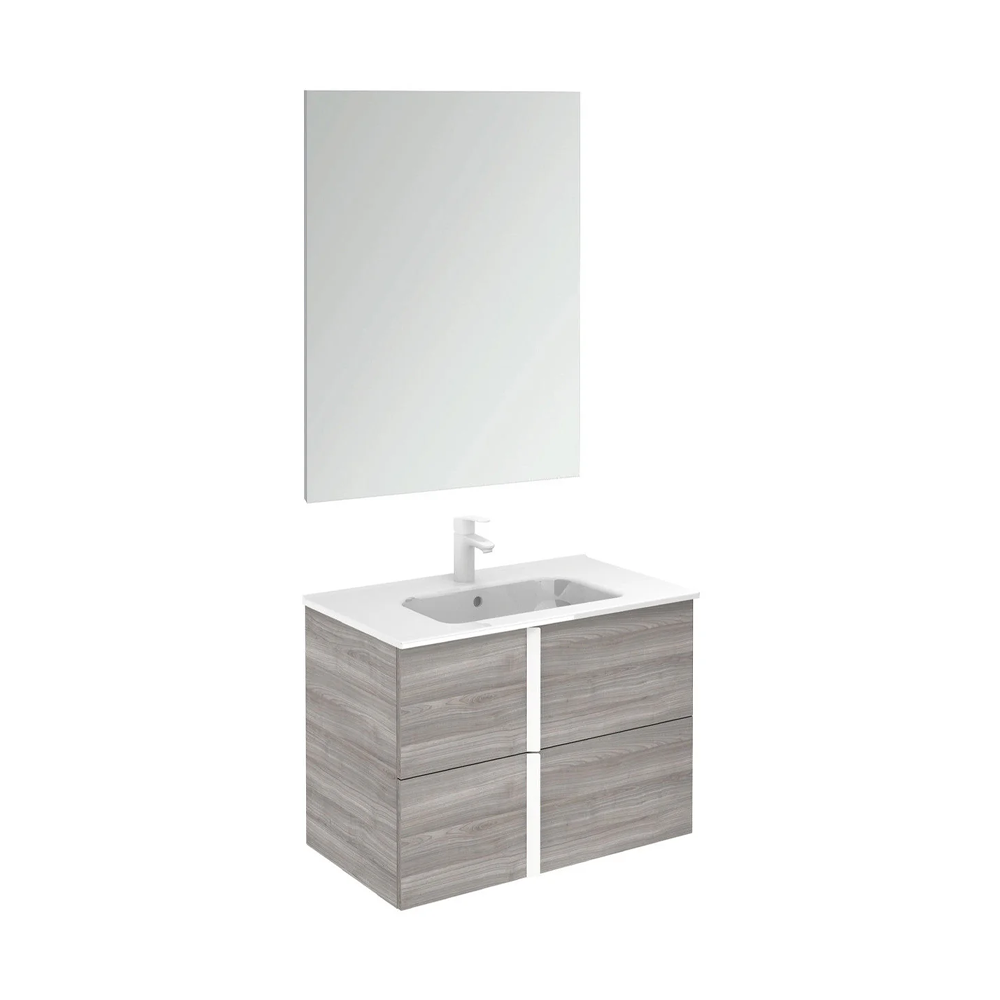 Onix+ by Royo Modern 32 in. Wall-Mount 2 Drawers Sandy Grey Vanity Cabinet