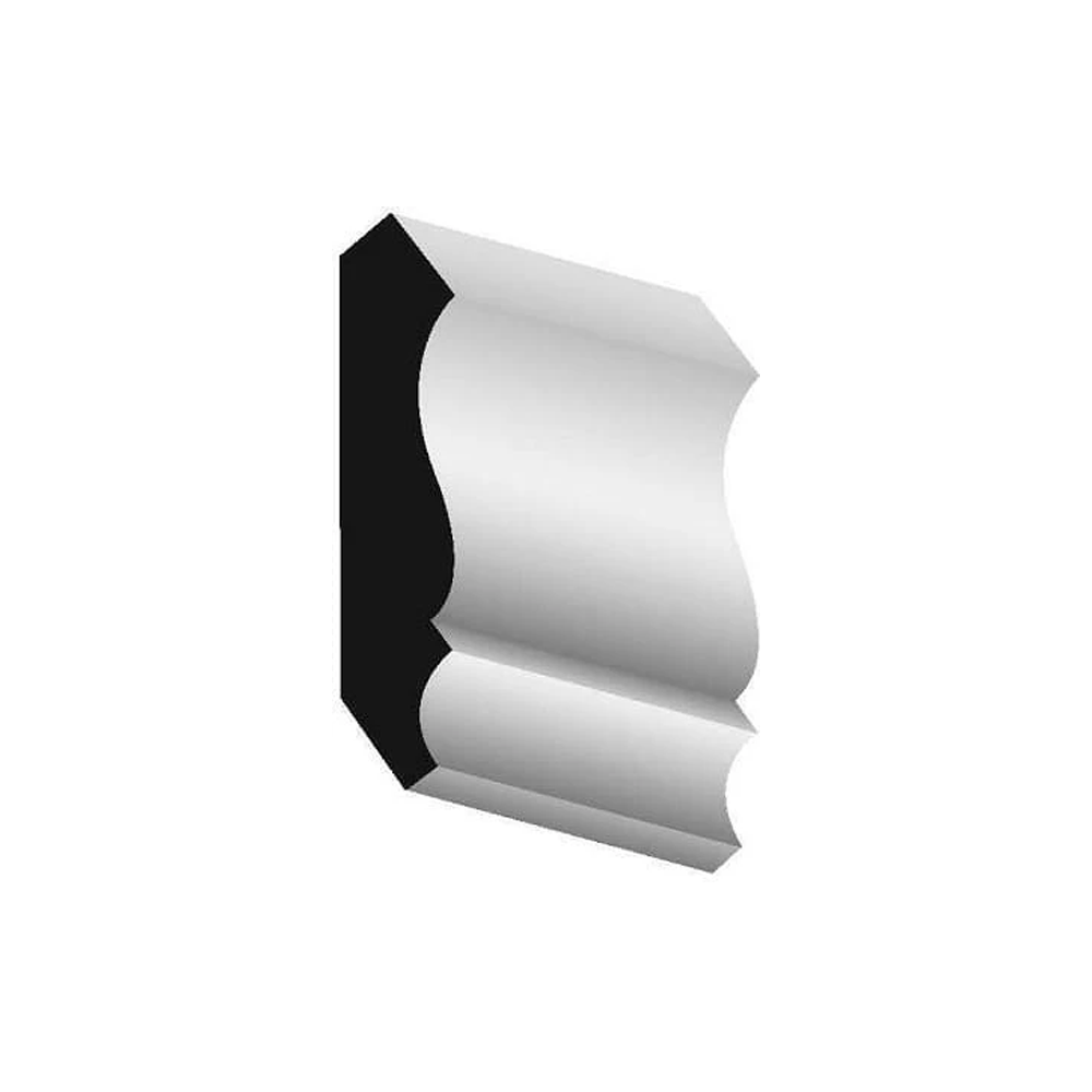 Woodgrain Millwork WM 52 Primed Pine Crown Molding 9/16 in. x 2 3/4 in. x 16 ft.