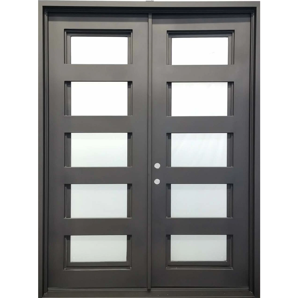 6/0x8/0 5 Lite Wrought Iron Exterior Door