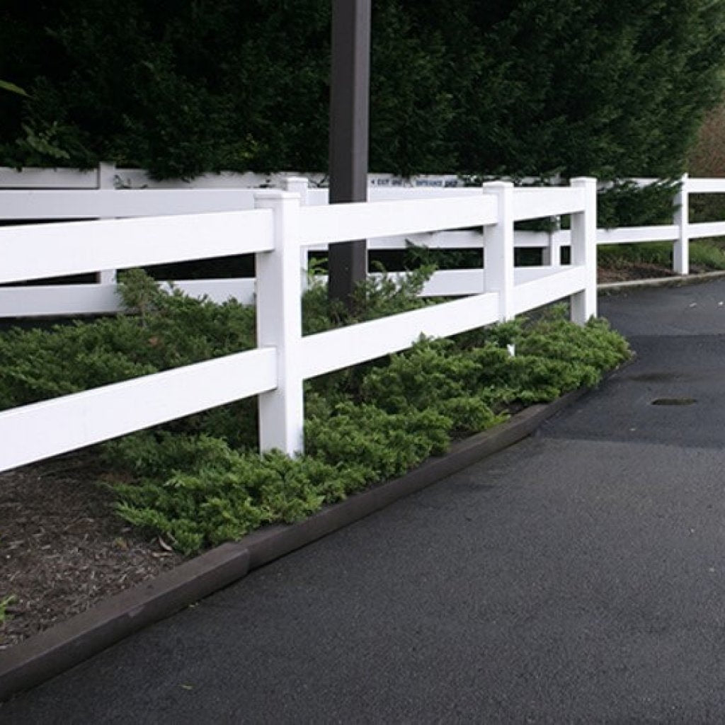 2 Rail Vinyl Horse Fencing