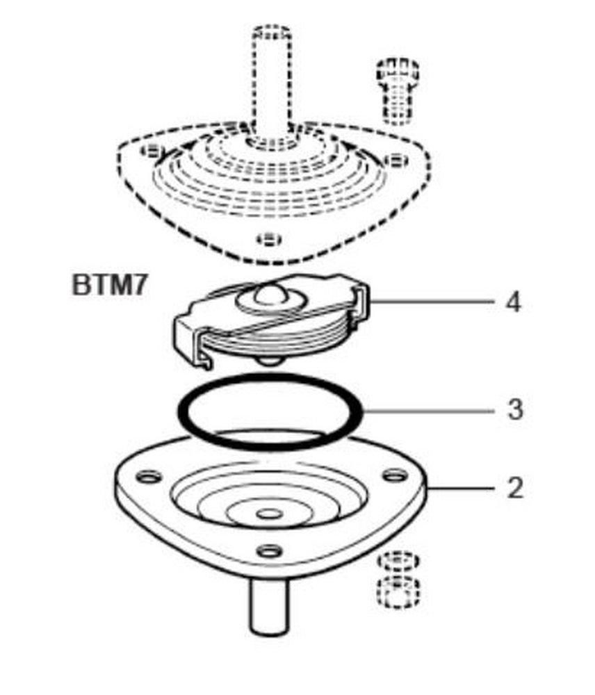1/2", 3/4", 1" BT6 Balanced Pressure Thermostatic Steam Trap Element Assembly, 1