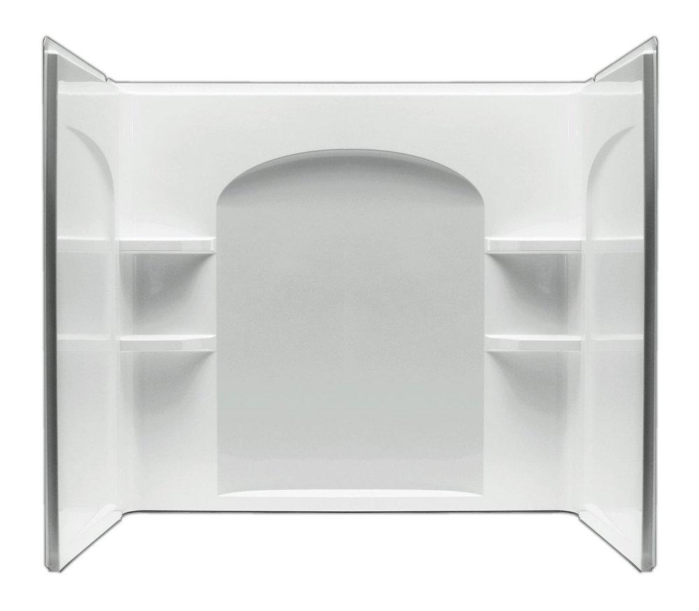 Sterling Ensemble™ 60 x 33-1/4 x 75-1/4 in. Tub & Shower Wall Set in White