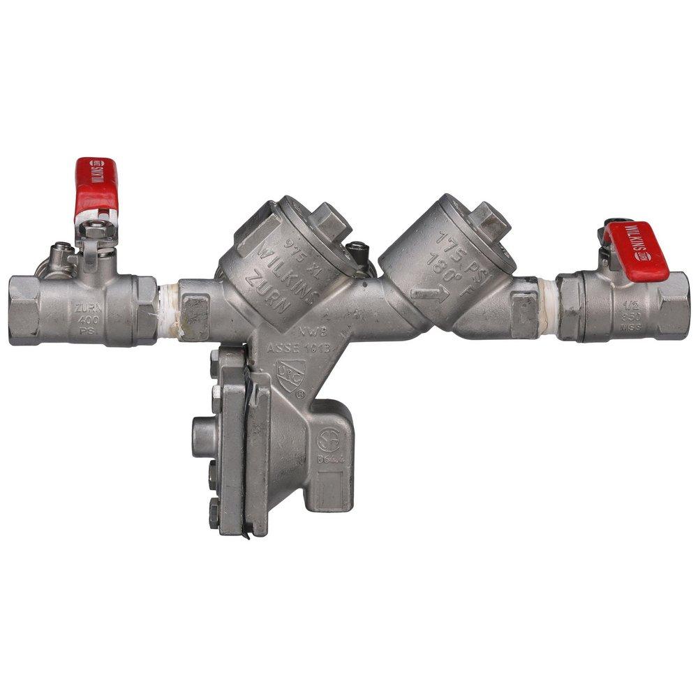 Zurn Wilkins Model 975XLST 1/2 in Bronze FPT Reduced Pressure Principle Assembly with Quarter-Turn Ball Valves