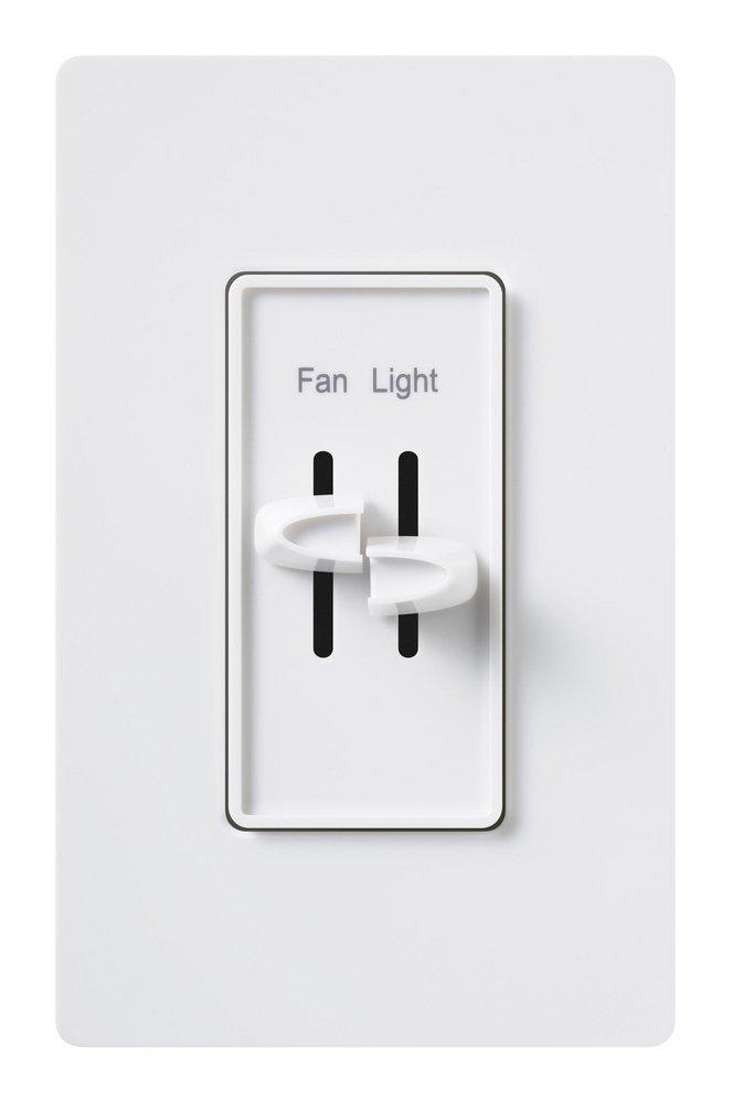 Lutron Electronics Skylark® 3 Speed 1-Pole Fan And Light Control in White