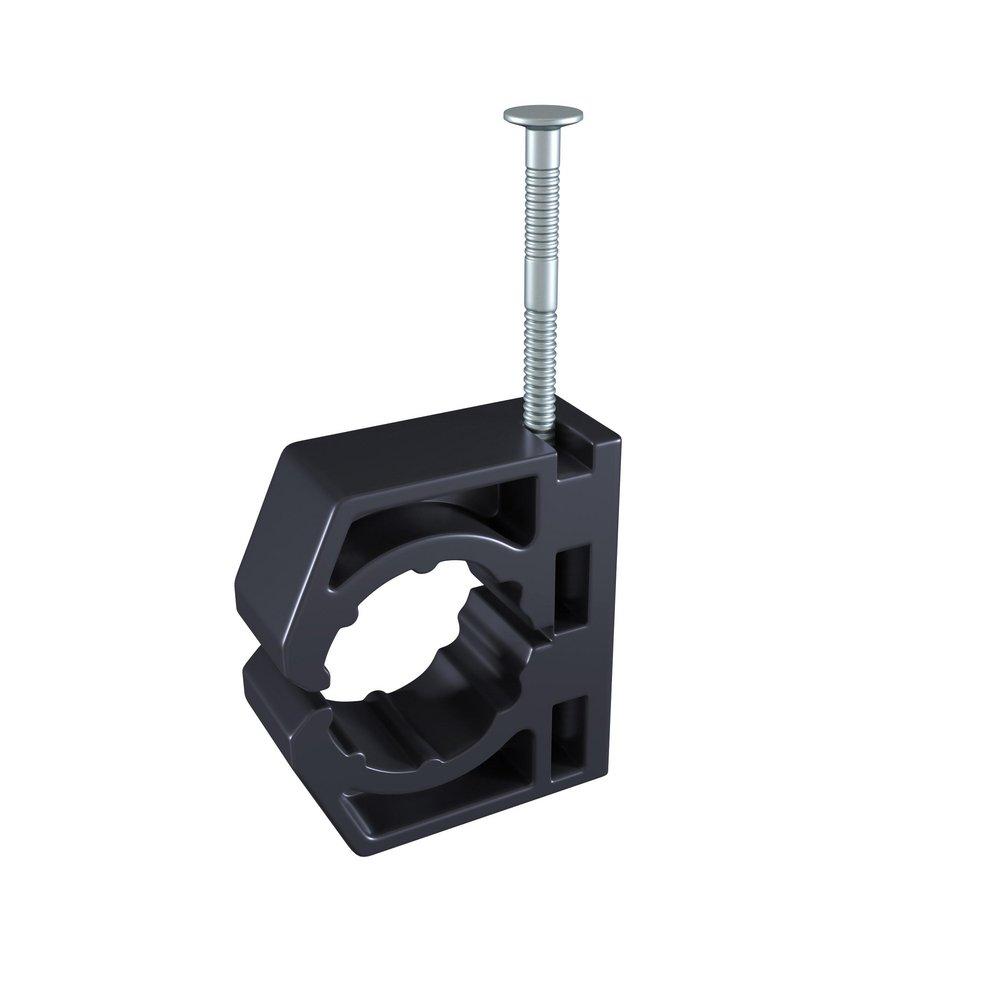 3/4 in. Plastic Half Pipe Clamp with Preloaded Nail
