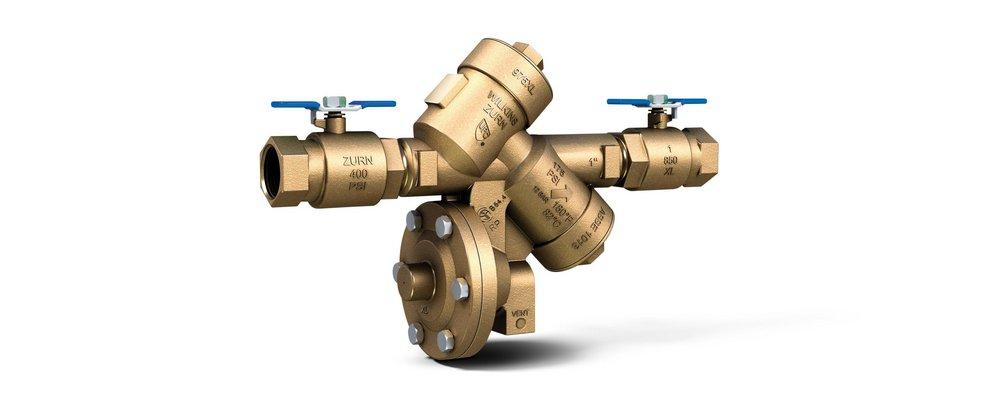 Zurn Wilkins 975XL 1 in. 300L Cast Bronze and Stainless Steel FNPT 175 psi Backflow Preventer