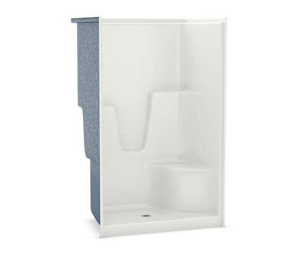 48-1/4 x 36 x 76-1/2 in. Alcove Shower Unit in White