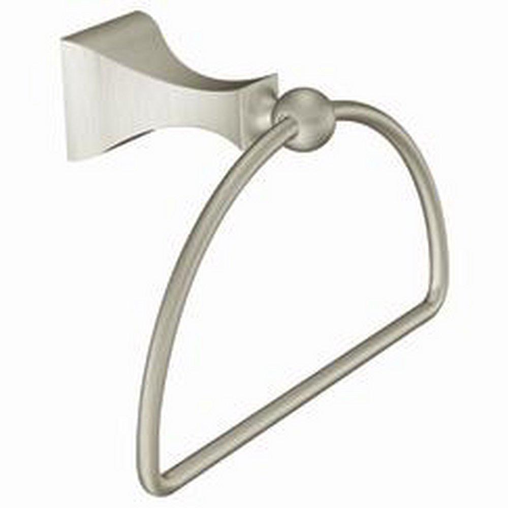 Moen Retreat® D-shaped Closed Towel Ring in Brushed Nickel