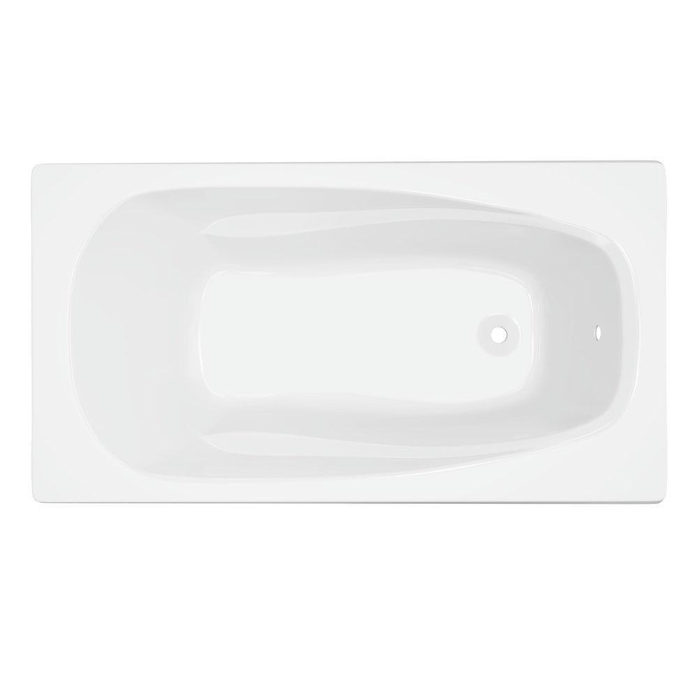 PROFLO® Lansford 60 x 32 in. Soaker Drop-In Bathtub with End Drain in White