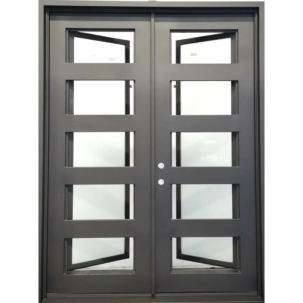 6/0x8/0 5 Lite Wrought Iron Exterior Door