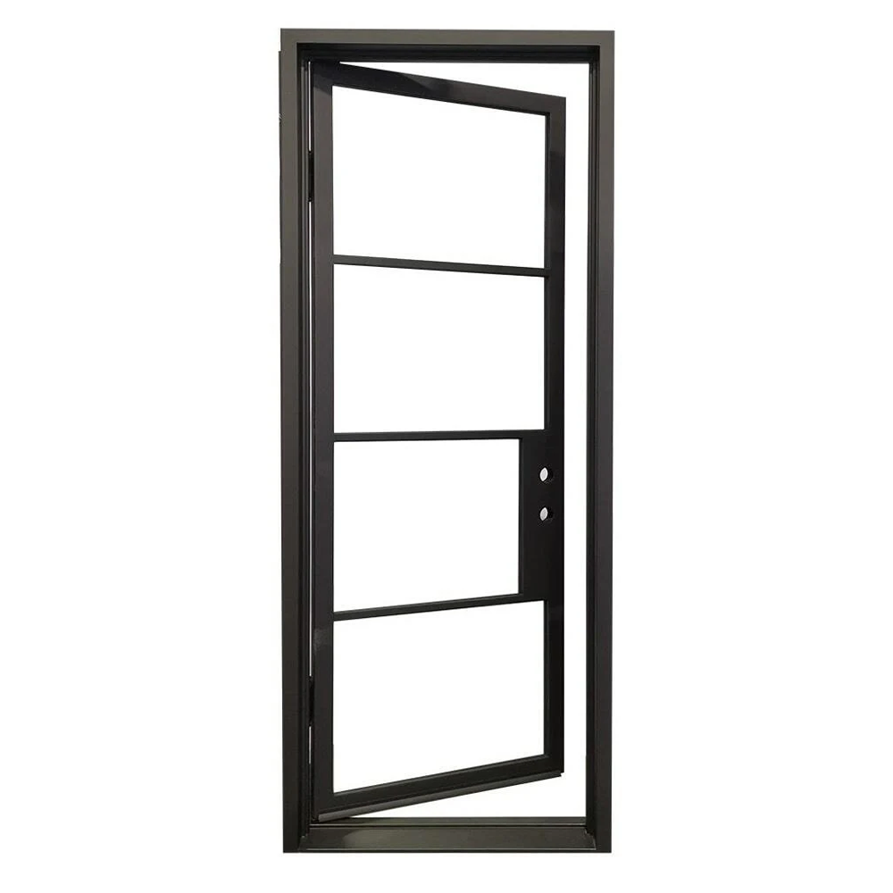 3/6X8/0 Single Exterior Wrought Iron Door