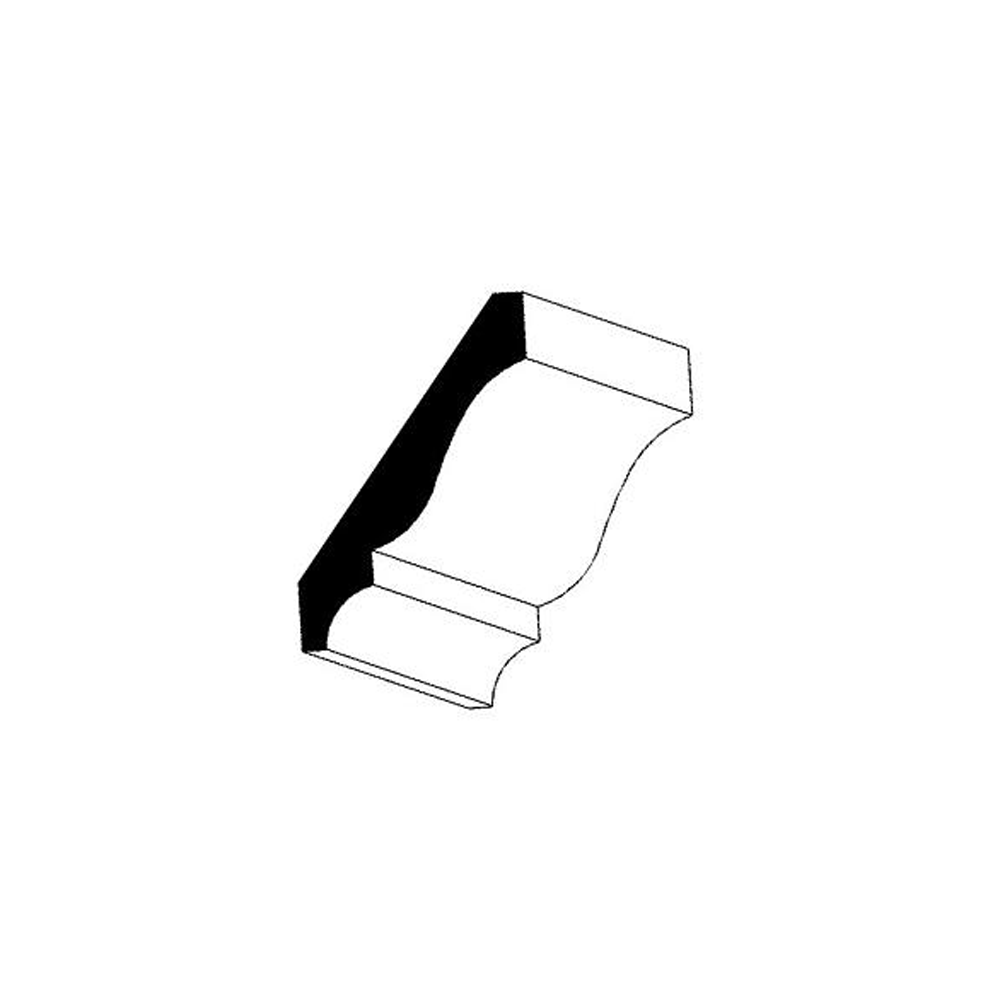 Woodgrain Millwork WM 47 Primed MDF Crown Molding 9/16 in. x 4-5/8 in. x 16 ft.