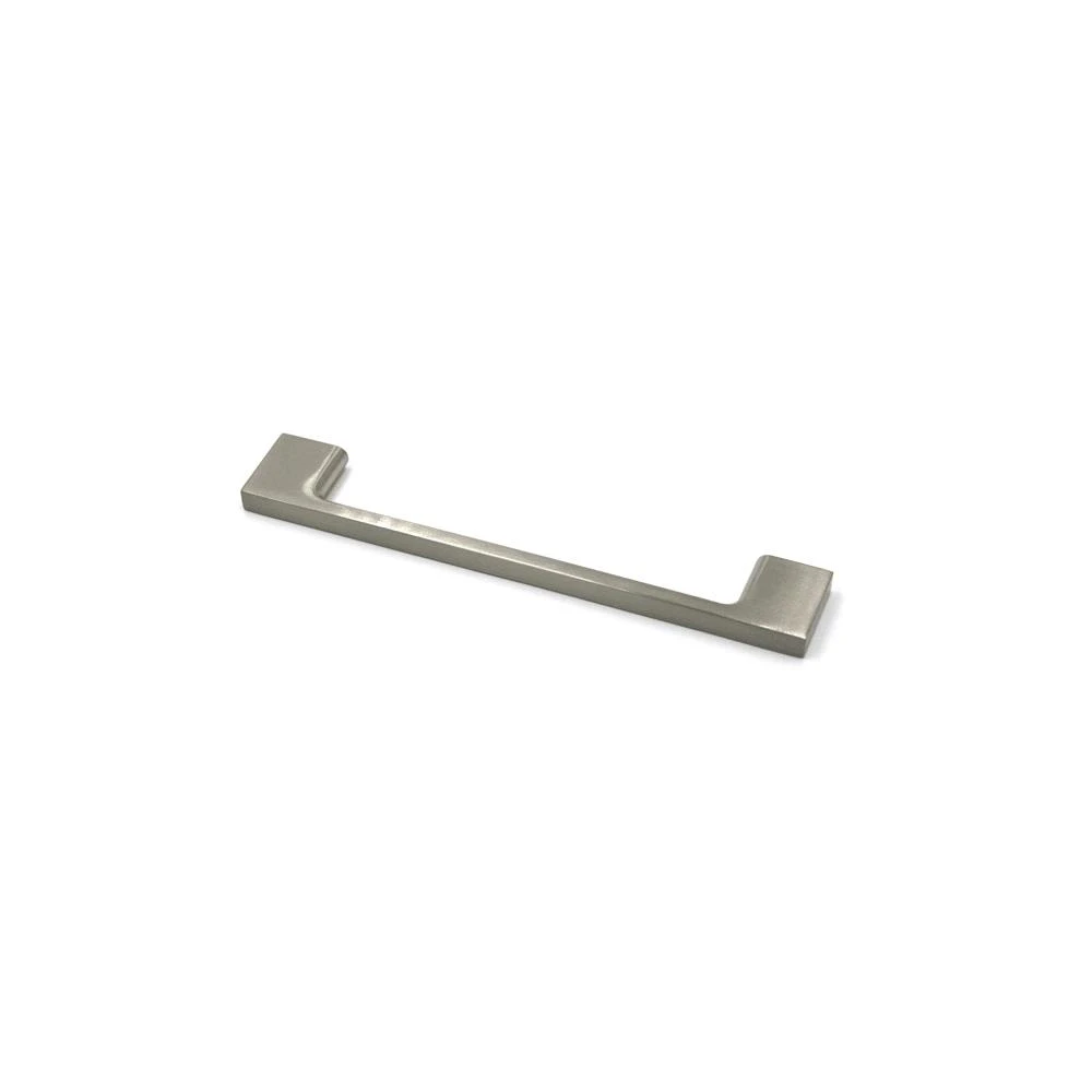 5 in Flat Cabinet Pull in Satin Nickel