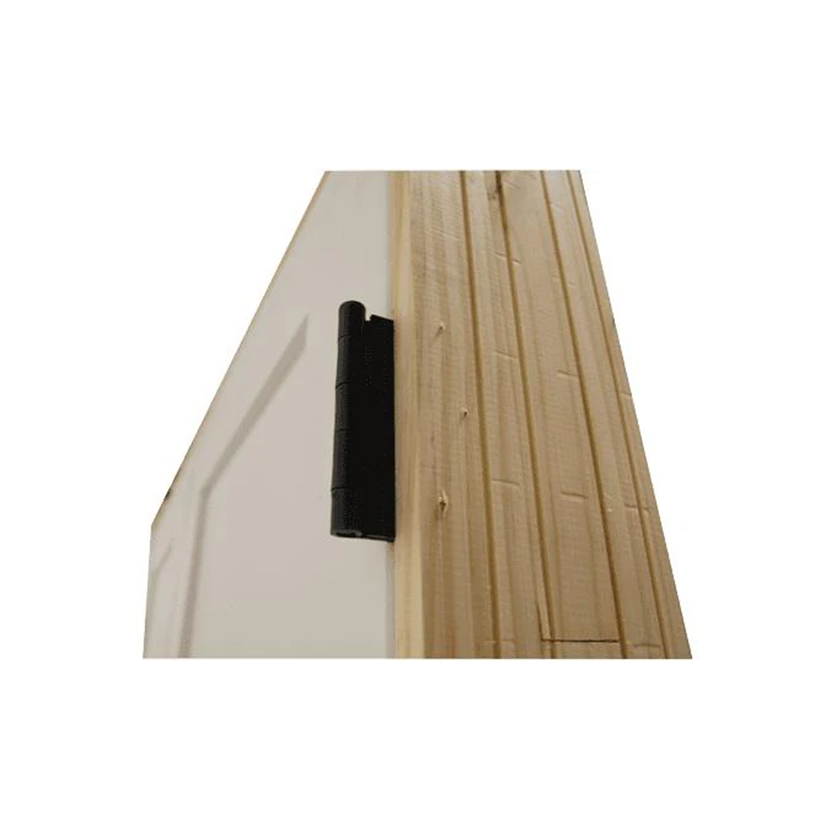 60 in X 80 in White Shaker 1-Panel Solid Core Primed MDF Prehung Interior French Door