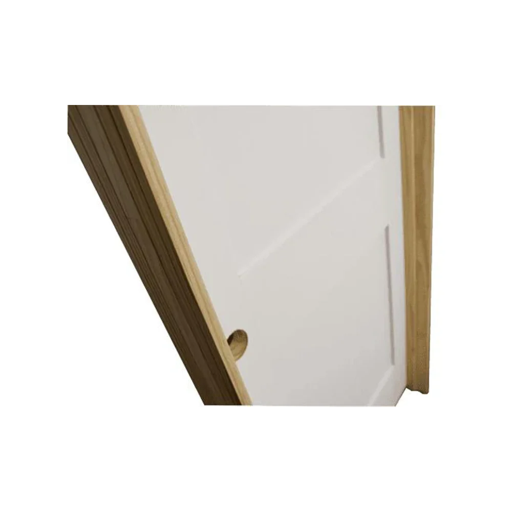 18 in x 80 in White 2-Panel Shaker Solid Core Primed MDF Prehung Interior Door