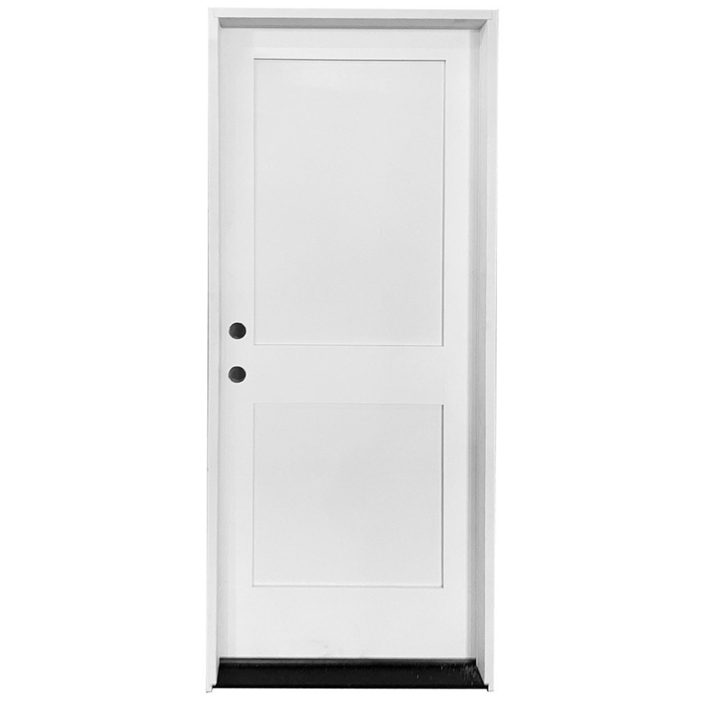 2/8x6/8 Primed 2 Panel Fire Rated Exterior Prehung Door