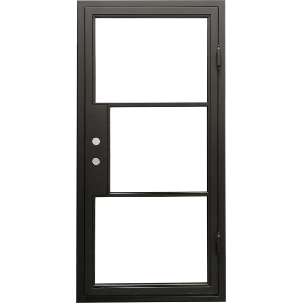 3/0x6/8 Single Exterior Wrought Iron Door