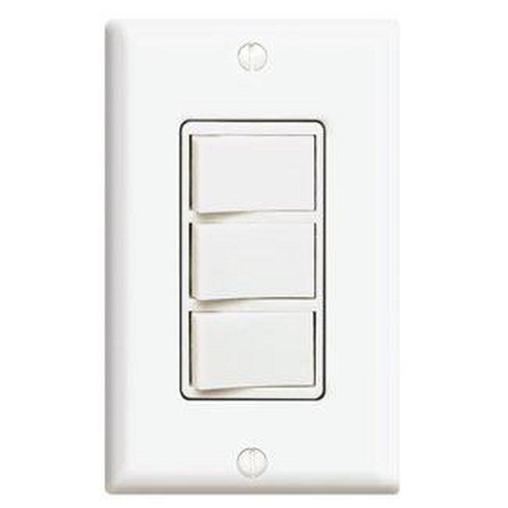 LEVITON Decora® 15A 120V 1-Pole Combination Switch in White