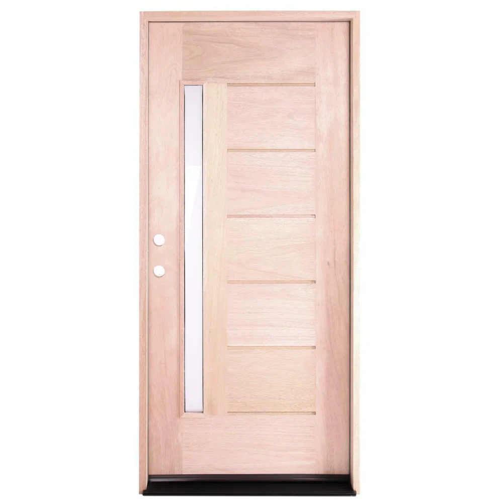 3/0x6/8 Exterior Mahogany Door One Line Glass