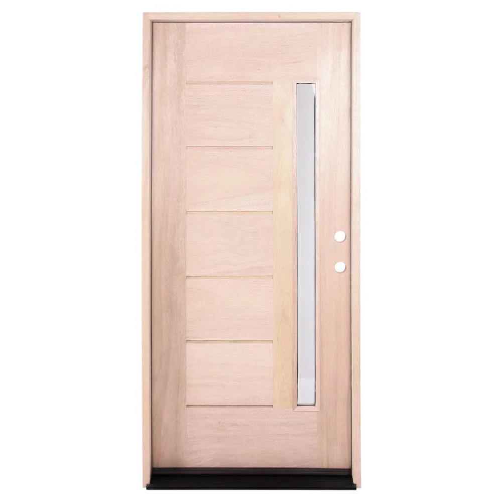 3/0x6/8 Exterior Mahogany Door One Line Glass