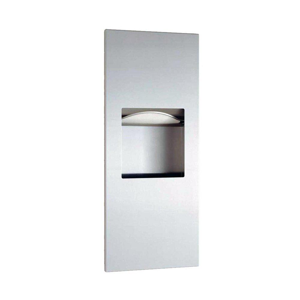 Bobrick TrimLine Series™ 29-1/2 in. Recessed Paper Towel Dispenser/Waste Receptacle in Satin Stainless Steel