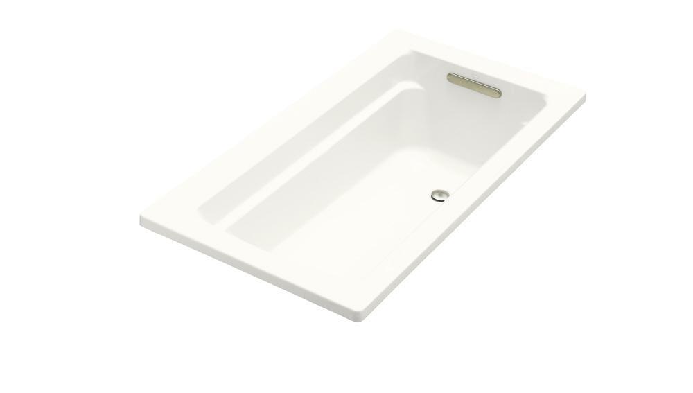 KOHLER Archer® 60 x 32 in. Soaker Drop-In Bathtub with Reversible Drain in White