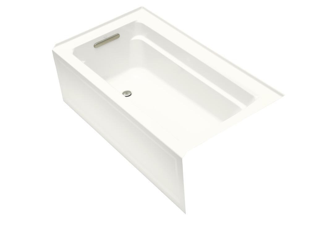 KOHLER Archer® 60 in. x 32 in. Soaker Alcove Bathtub with Left Drain in White