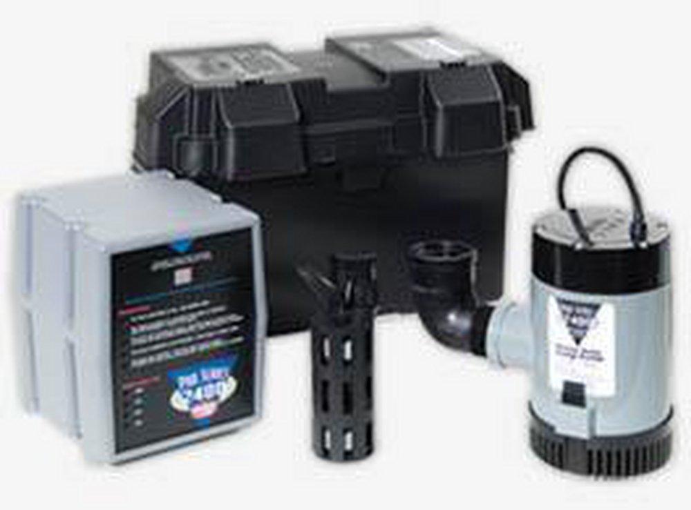 115V Thermoplastic Backup Submersible Sump Pump System