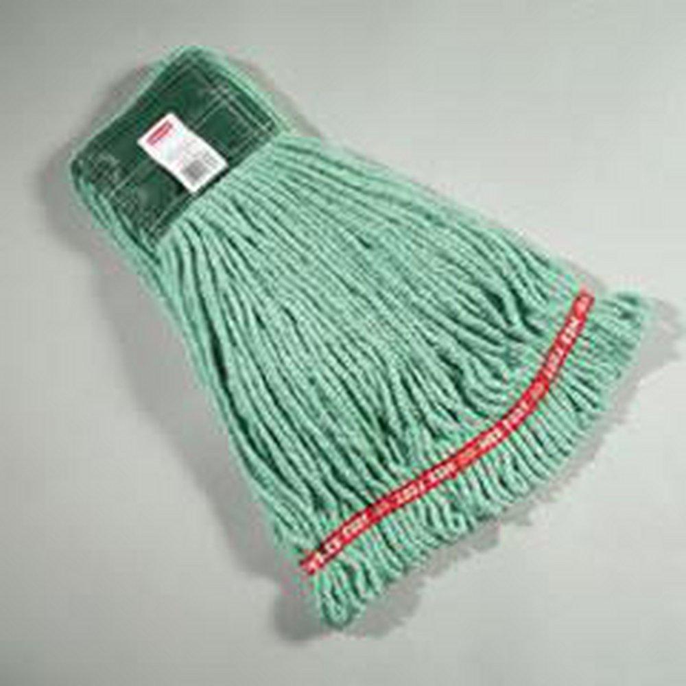 Rubbermaid Web Foot®Shrinkless® 1 x 7-37/100 in. M Size Cotton and Plastic Wet Mop in Green