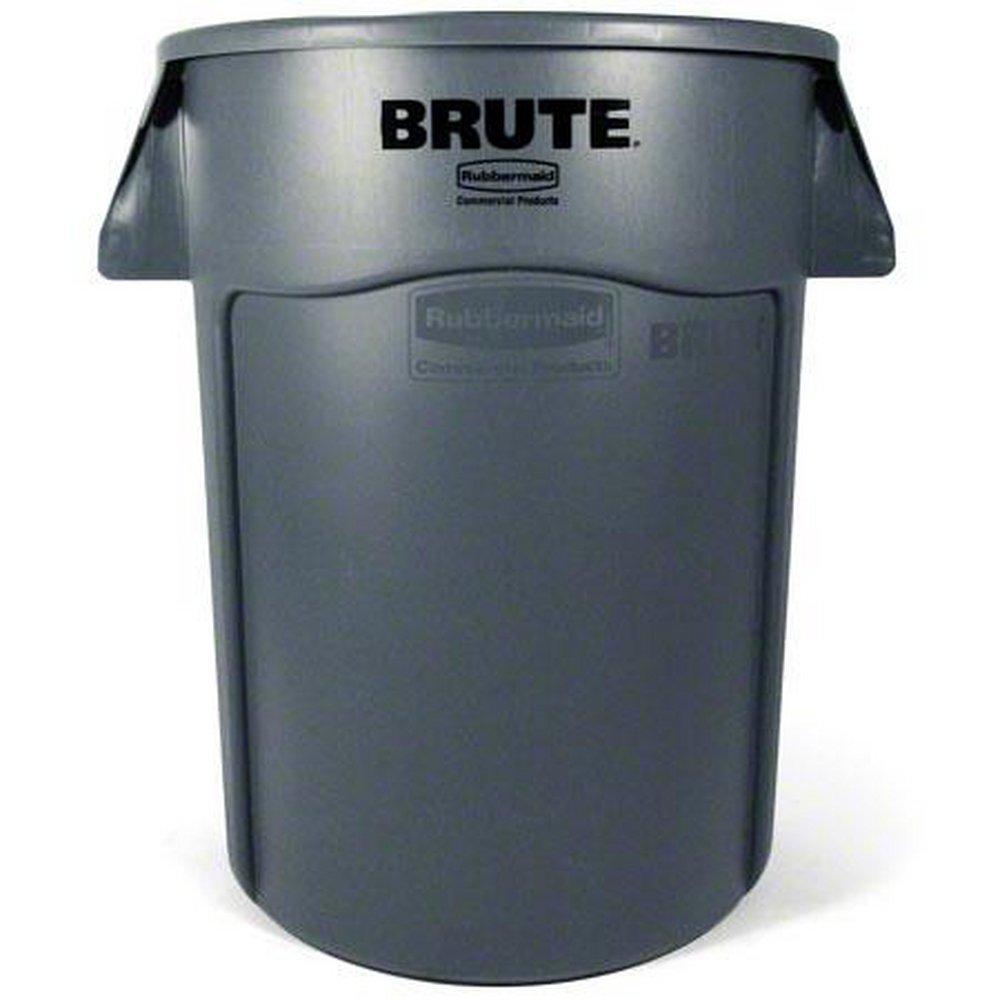 Rubbermaid Brute® 24 in. 44 Gallon Polyethylene Trash Can in Grey